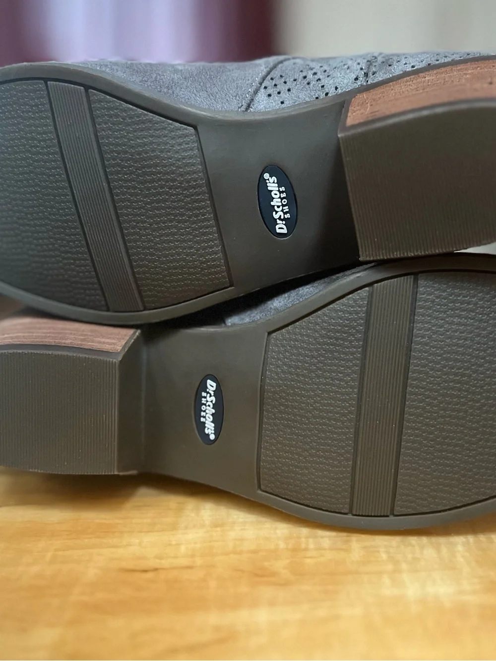 Dr. Scholl's Gray Suede Perforated Ankle Bootie with Side Zip